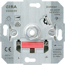 Gira 030000 LED-Dimmeinsatz 20-200W m.Dreh-Aussschalter