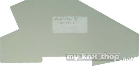 Weidmüller Abschluss-/Zwischenplatte 33x3mm PAP PDU6/10
