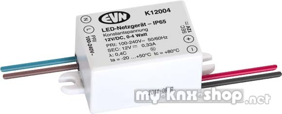 EVN Lichttechnik LED-Netzgerät 12VDC 0,1-4W IP65 K 12004