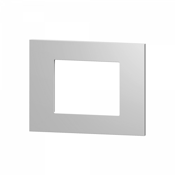 Ekinex EK-PRS-GBQ KNX Rechteckige Platte für Reihe 71, Fenster 60x60 mm, Aluminium