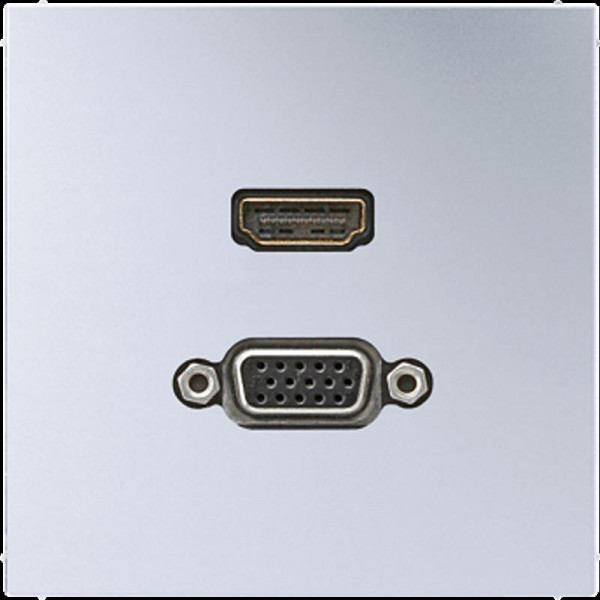 Jung MAAL1173 HDMI und VGA, Tragring, Schraubbefestigung