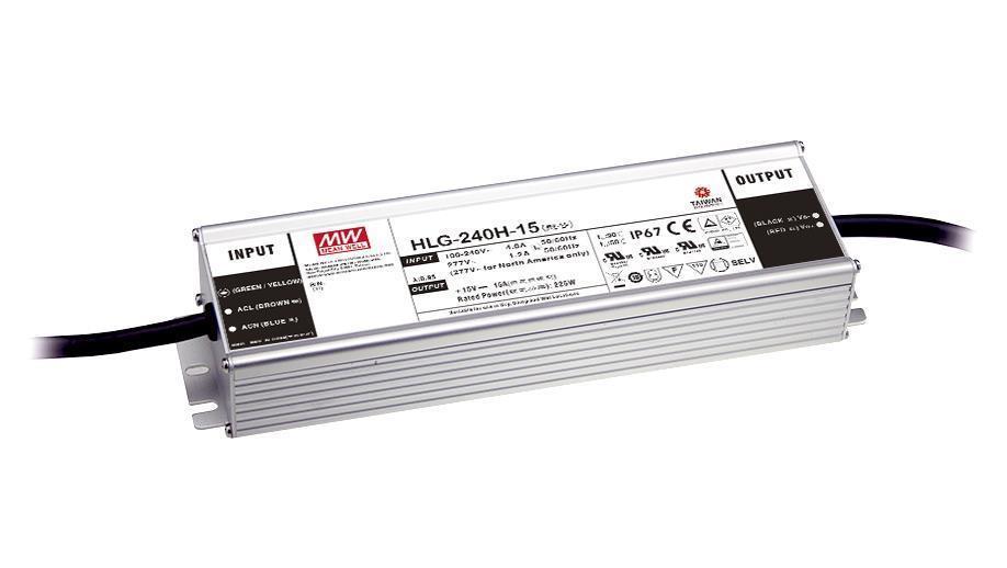 Mean Well HLG-240H-24A SNT IP65 240W 24V/10A CV+CC