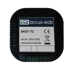 Arcus eds SK07-TC-6B (ohne phys. Sensor) KNX Sensor, Temperatur, RTR, 2 Buttongroup + 2 Binärkontakt