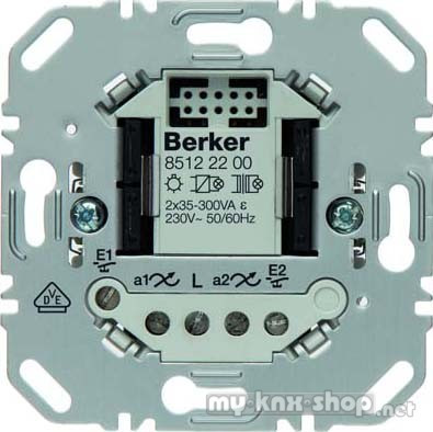 Berker 85122200 Universal-Schalteinsatz 2fach Hauselektronik