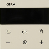 Gira 539401 System 3000 Raumtemperaturregler BT System 55 Cremeweiß glänzend