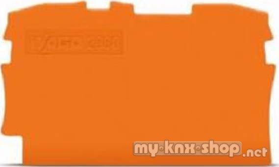 WAGO 2L-Abschlussplatte orange 2000-1292