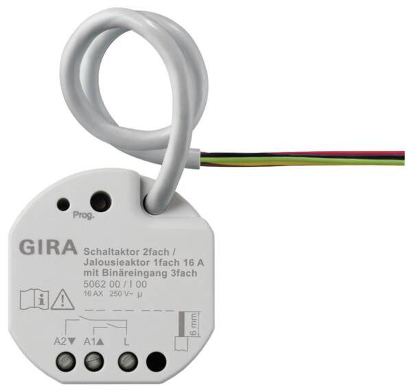 Gira 506200 KNX Schalt-/Jalousieaktor 2f/1f 16 A UP KNX Secure