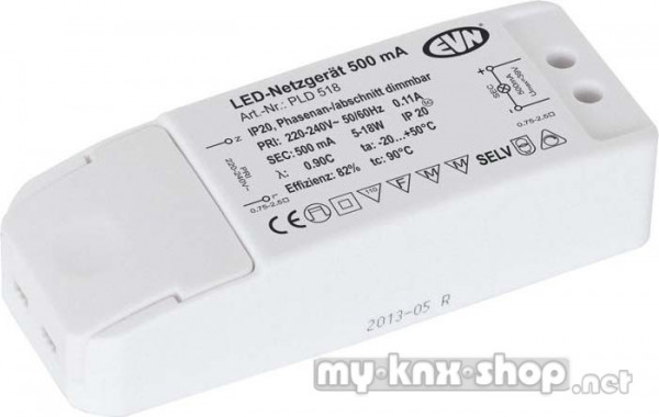 EVN Lichttechnik LED-Netzgerät 500mA 5-18 W PLD 518