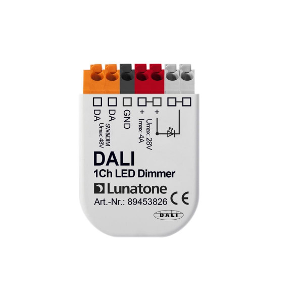 Lunatone 89453826 DALI DT6 1-Kanal LED Dimmer PWM CV 12-48VDC 4A
