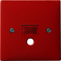 Gira 063843 Abdeckung mit großem Kontrollfenster für Zugschalter und Zugtaster Rot