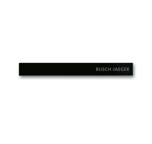 Busch-Jaeger Abschlussleiste unten mit Temperaturfühler und Schriftzug Glas schwarz 6352-825-101