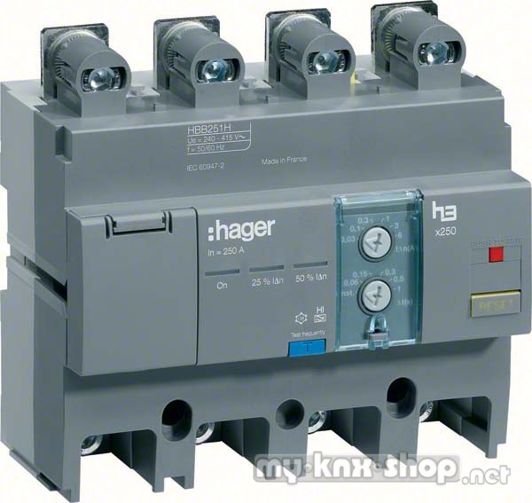 Hager FI-Block x250 4P 160A HBB161H