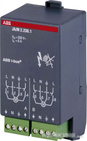 ABB JA/M 2.230.1 KNX Jalousieaktormodule 2-fach 230 V AC
