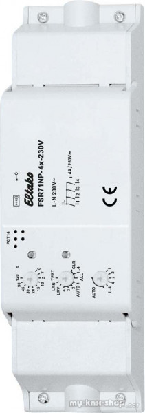 Eltako Funk-Stromstoß-Schaltrel. 4 Kanäle FSR71NP-4x-230V
