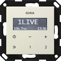 Gira 228401 UP Radio RDS o.Lautsprecher System 55 cremeweiß