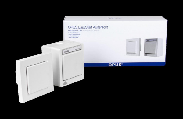 Opus EasyStart - Zusätzlicher Lichtschalter im Außenbereich polarweiß