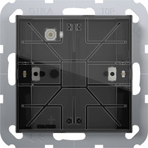 Gira Tastsensor 4 Standard 1-fach für KNX System 55, mit Inbetriebnahme-Wippe 501100