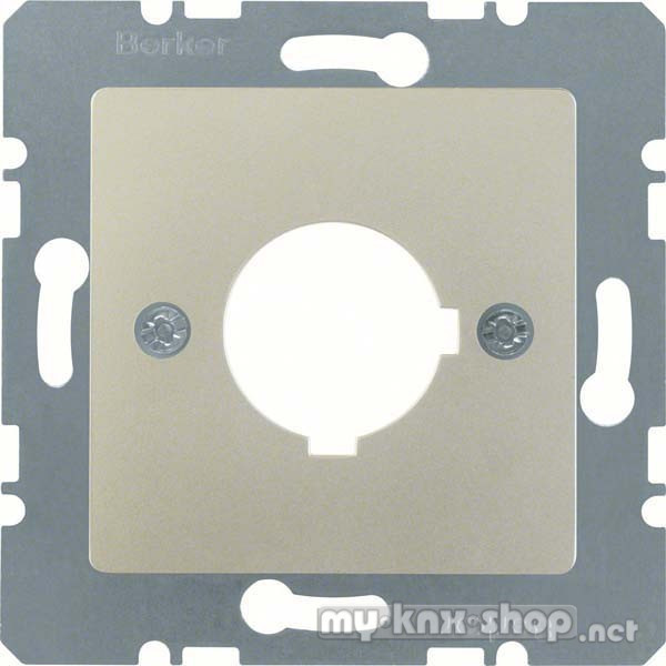 Berker 143204 Zentralplatte für Melde- und Befehlsgerät Ø 22,5 mm Zentralplattensystem edelstahl