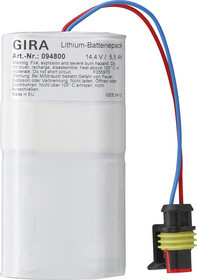 Gira 094800 Ersatz Batteriepack 14,4V Funk-Alarm Lithium
