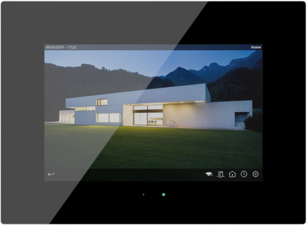 Iddero 10,1 Zoll KNX Touchscreen mit Webserver HC3L glass black