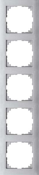 Merten Rahmen 5fach aluminium MEG4050-3660