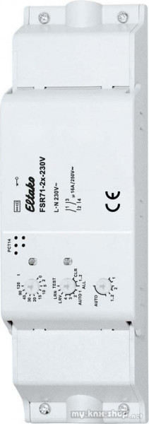 Eltako Funk-Stromstoß-Schaltrel. 2 K., potenti FSR71-2x-230V