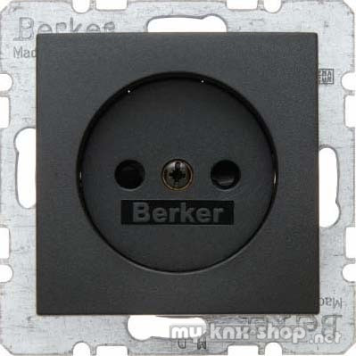 Berker 6167331606 Steckdose ohne Schutzkontakt B.3/B.7 anthrazit, matt