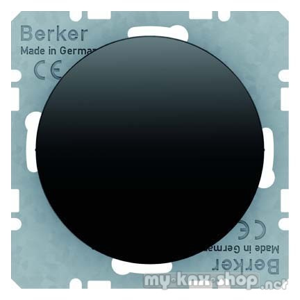 Berker 10092045 Blindverschluss mit Zentralstück R.1/R.3 schwarz, glänzend