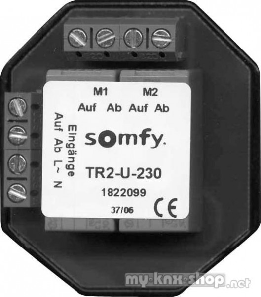 SOMFY Trennrelais TR2-U-230 AP für zwei Antriebe 1822108