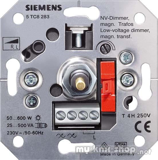 Siemens NV-Dimmer magnetische Trafos, mit Druck-Aus/Wechselschalter UP, 230V 50-60Hz, 60-600W/20-500
