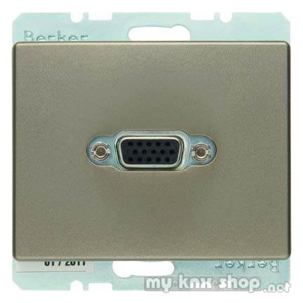 Berker 3315419011 VGA Steckdose mit Schraub-Liftklemmen Arsys hellbronze, lackiert