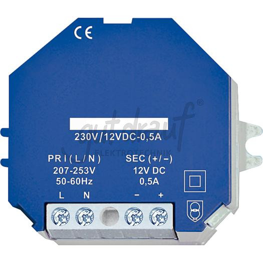 UP-Netzteil, 230V/12V, DC 0,5A SNT61-230V/12VDC-0,5A