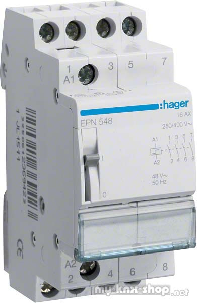 Hager Fernschalter 4S, 48V,16A EPN548