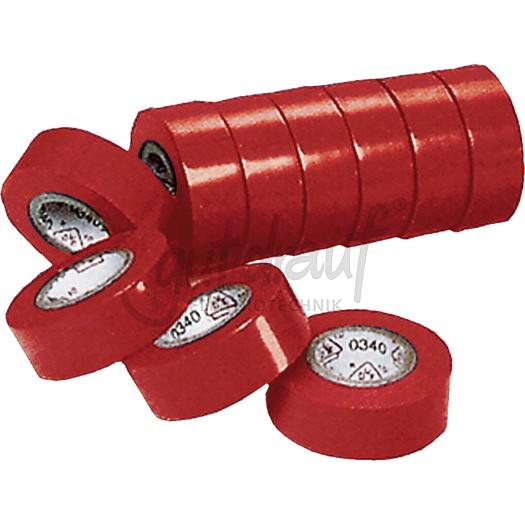 VDE-PVC-Isolierband, rot Stärke=0,15mm, Breite=15mm,