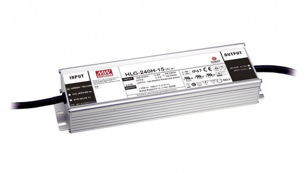 Mean Well HLG-240H-12A SNT IP65 192W 12V/16A CV+CC