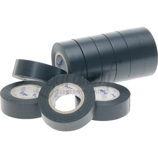 VDE-PVC-Isolierband, schwarz Stärke=0,15mm, Breite=15mm,