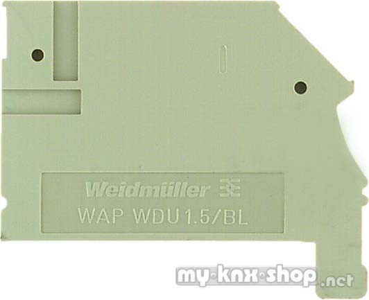 Weidmüller Abschlussplatte WAP WDU1.5/BLZ/ZA