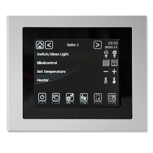 B.E.G. Luxomat 90137 Rahmen für KNX Control Touch-Panel in Aluminium