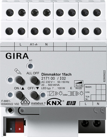 Gira 217100 Universal-Dimmaktor 1-fach KNX/EIB...