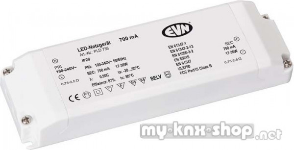 EVN Lichttechnik LED-Netzgerät 700mA 17-36 Watt dim PLD 736