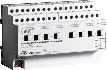 Gira 104600 Schaltaktor 8-fach 16A KNX/EIB REG...