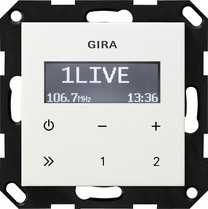 Gira 228403 UP Radio RDS o.Lautsprecher System 55 reinweiß