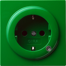 Gira 018245 SCHUKO-Steckdose 16 A 250 V mit Kontrolllicht Grün