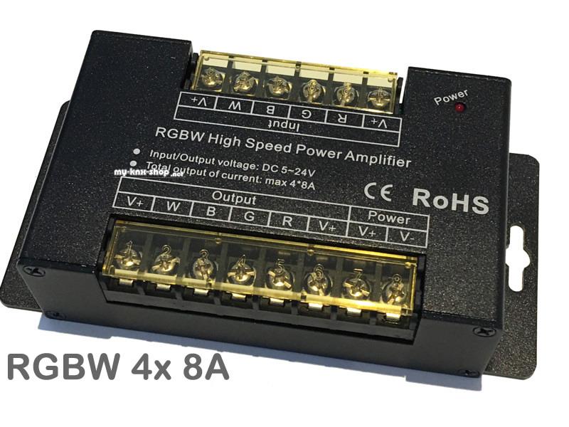 MKS LED Repeater PR-RGBW 4x 8A 5-24 VDC