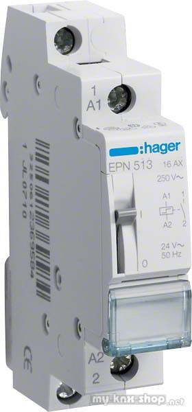 Hager Fernschalter 1S, 24V,16A EPN513