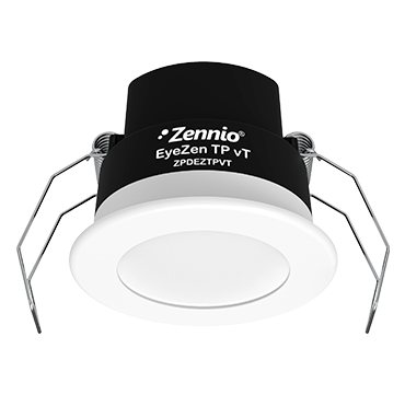 Zennio ZPDEZINW EyeZen Bewegungsmelder mit Helligkeitssensor für Deckenmontage weiß