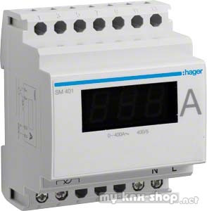 Hager Ampermeter f.Wandlermess. digital SM401
