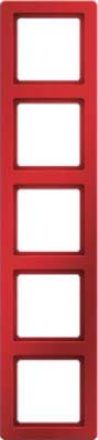 Berker 10156062 Rahmen 5fach Q.1 rot, samt