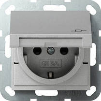Gira 041426 SCHUKO KD +SH System 55 F Alu