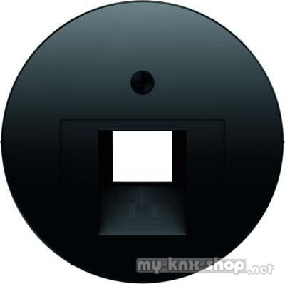 Berker 14072045 Zentralstück für UAE Steckdose R.1/R.3/R.Classic schwarz, glänzend